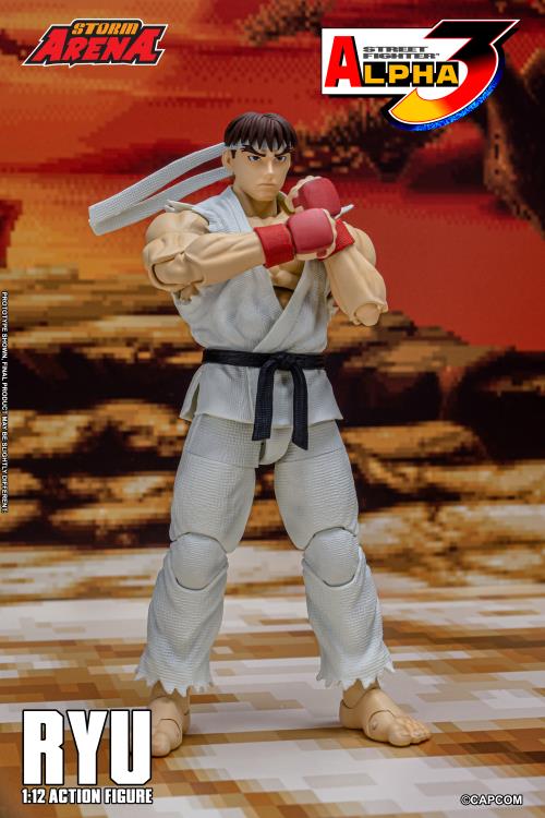 Pre Order Street Fighter Alpha 3 Storm Arena Ryu 1/12 Scale Action Figure