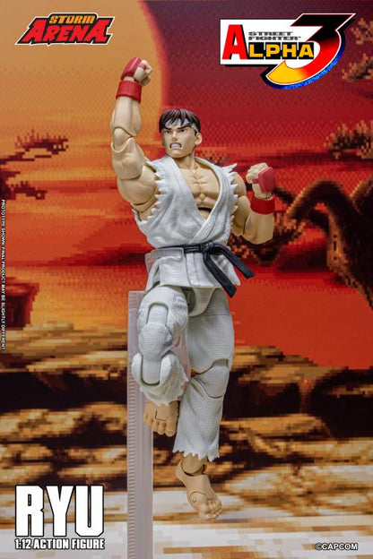 Pre Order Street Fighter Alpha 3 Storm Arena Ryu 1/12 Scale Action Figure