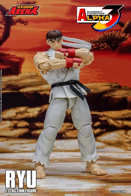 Pre Order Street Fighter Alpha 3 Storm Arena Ryu 1/12 Scale Action Figure