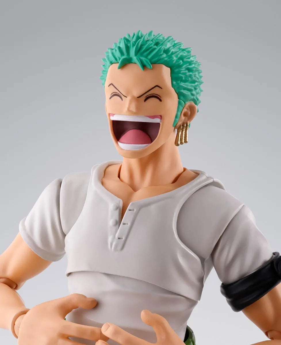  Roronoa Zoro - Romance Dawn - "One Piece", TAMASHII NATIONS S.H.Figuarts laughing