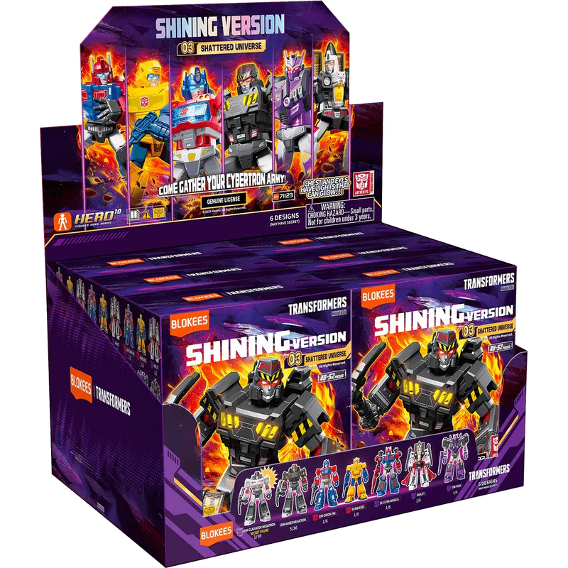 Transformers Blokees G1 Shining Version Vol.3 - Box of 6 Limited Edition | Blokees Model Kits