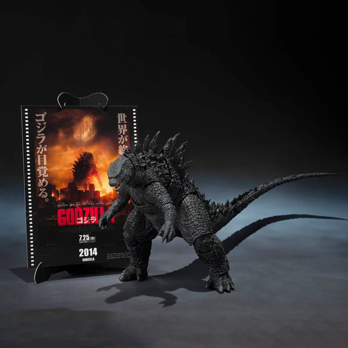 S.H.MonsterArts Godzilla (2014) Movie Graphic Plus "Godzilla" | Bandai Tamashii Nations