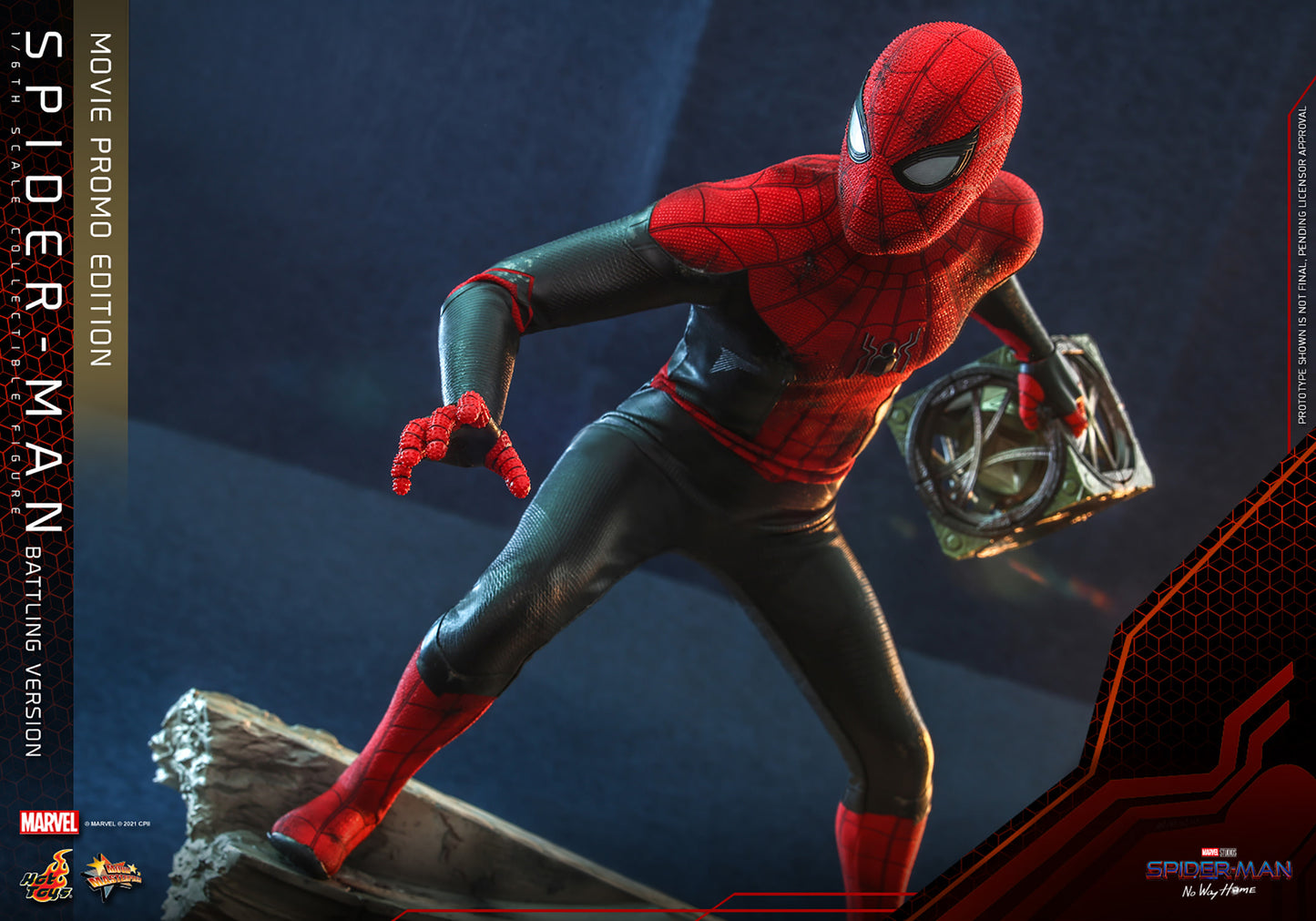 Hot Toys  Spider-Man (Battling Version) Movie Promo Edition "Spider-Man: No Way Home" | Hot Toys 1/6 Scale