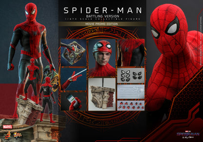 Hot Toys  Spider-Man (Battling Version) Movie Promo Edition "Spider-Man: No Way Home" | Hot Toys 1/6 Scale