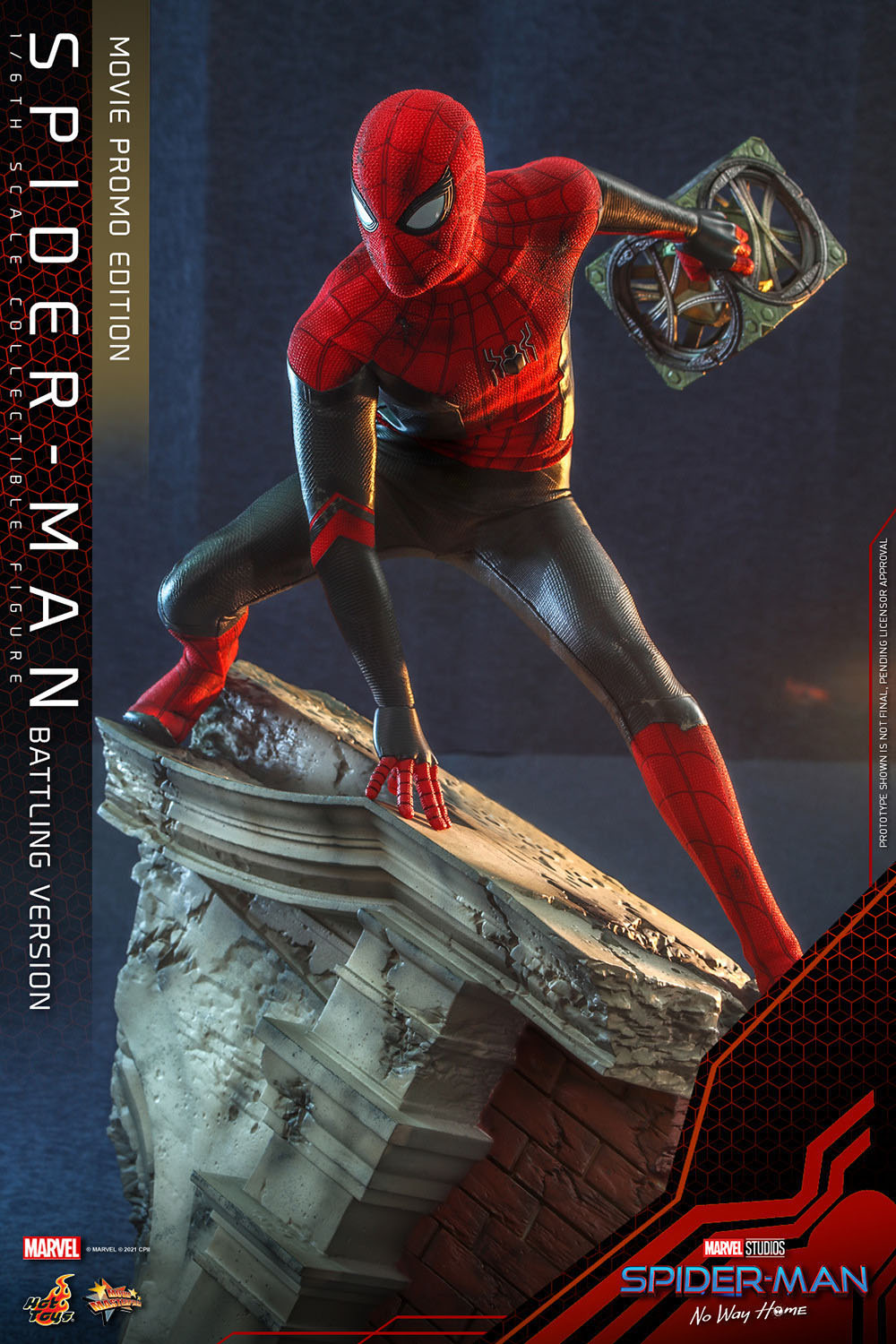 Hot Toys  Spider-Man (Battling Version) Movie Promo Edition "Spider-Man: No Way Home" | Hot Toys 1/6 Scale