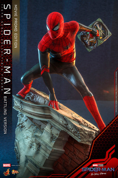 Hot Toys  Spider-Man (Battling Version) Movie Promo Edition "Spider-Man: No Way Home" | Hot Toys 1/6 Scale