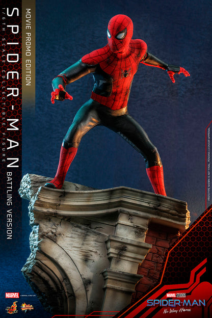 Hot Toys  Spider-Man (Battling Version) Movie Promo Edition "Spider-Man: No Way Home" | Hot Toys 1/6 Scale