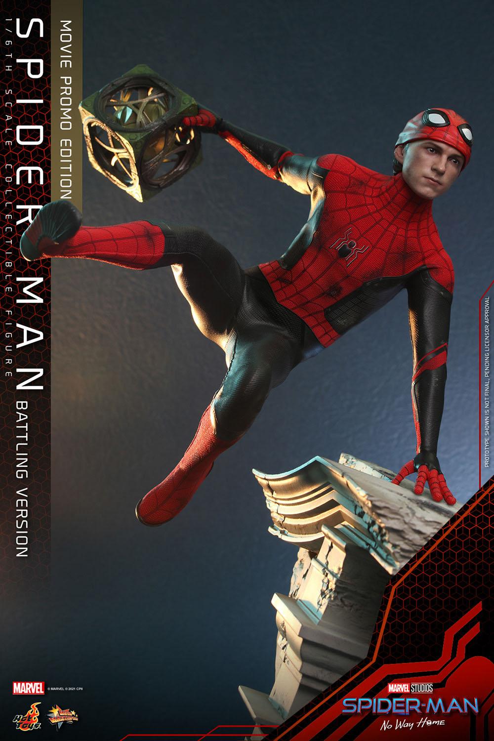 Hot Toys  Spider-Man (Battling Version) Movie Promo Edition "Spider-Man: No Way Home" | Hot Toys 1/6 Scale