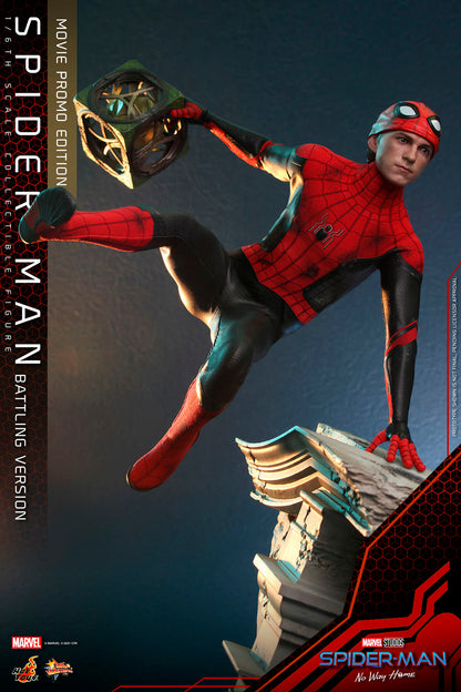 Hot Toys  Spider-Man (Battling Version) Movie Promo Edition "Spider-Man: No Way Home" | Hot Toys 1/6 Scale