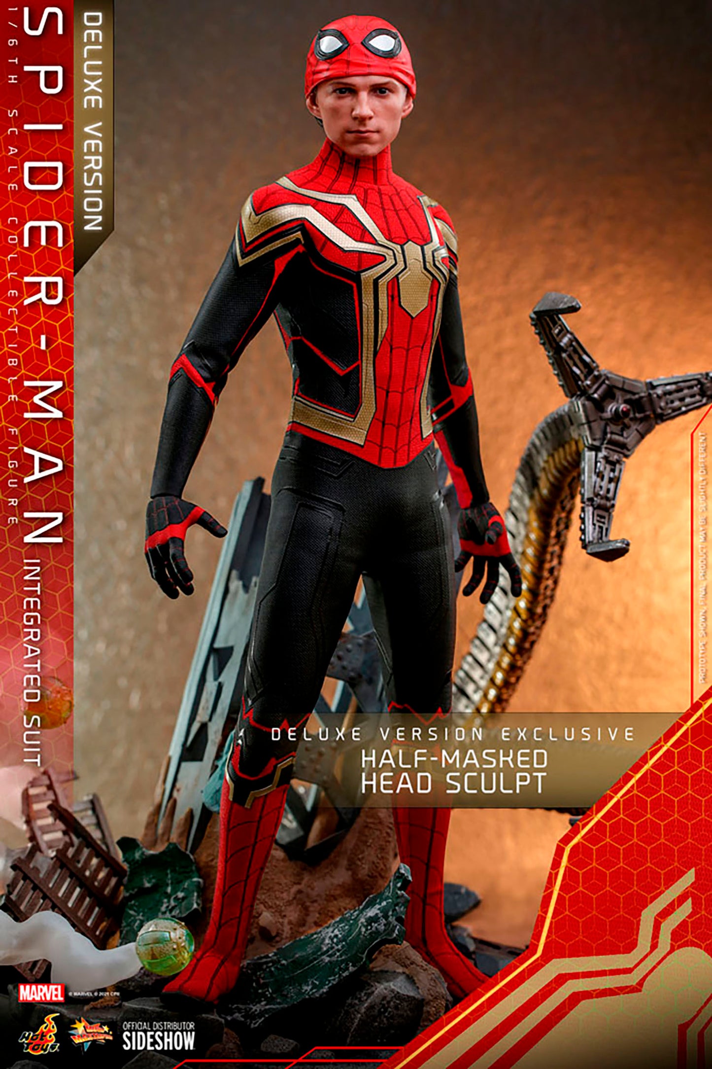 Hot Toys Spider-Man (Integrated Suit) Deluxe Edition "Spider-Man: No Way Home" | Hot Toys 1/6 Scale