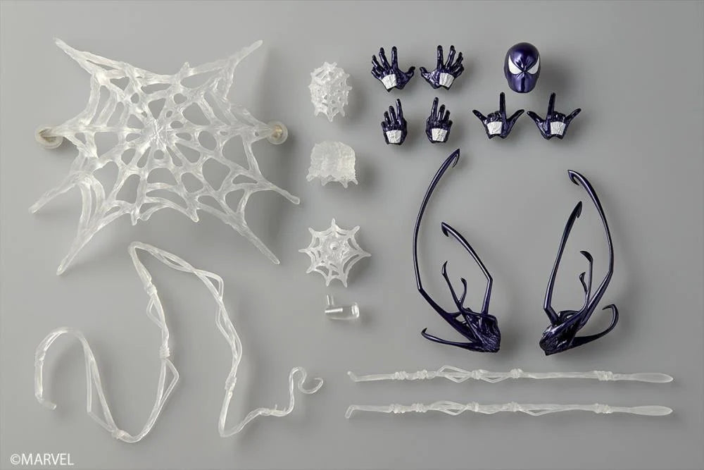 Revoltech Amazing Yamaguchi Marvel Comics NR147 Symbiote Suit Spider-Man (Black Ver.) Reissue | Kaiyodo