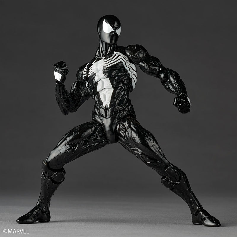 Revoltech Amazing Yamaguchi Marvel Comics NR147 Symbiote Suit Spider-Man (Black Ver.) Reissue | Kaiyodo
