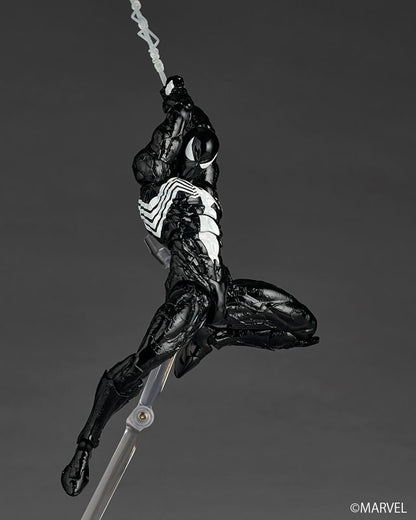 Revoltech Amazing Yamaguchi Marvel Comics NR147 Symbiote Suit Spider-Man (Black Ver.) Reissue | Kaiyodo