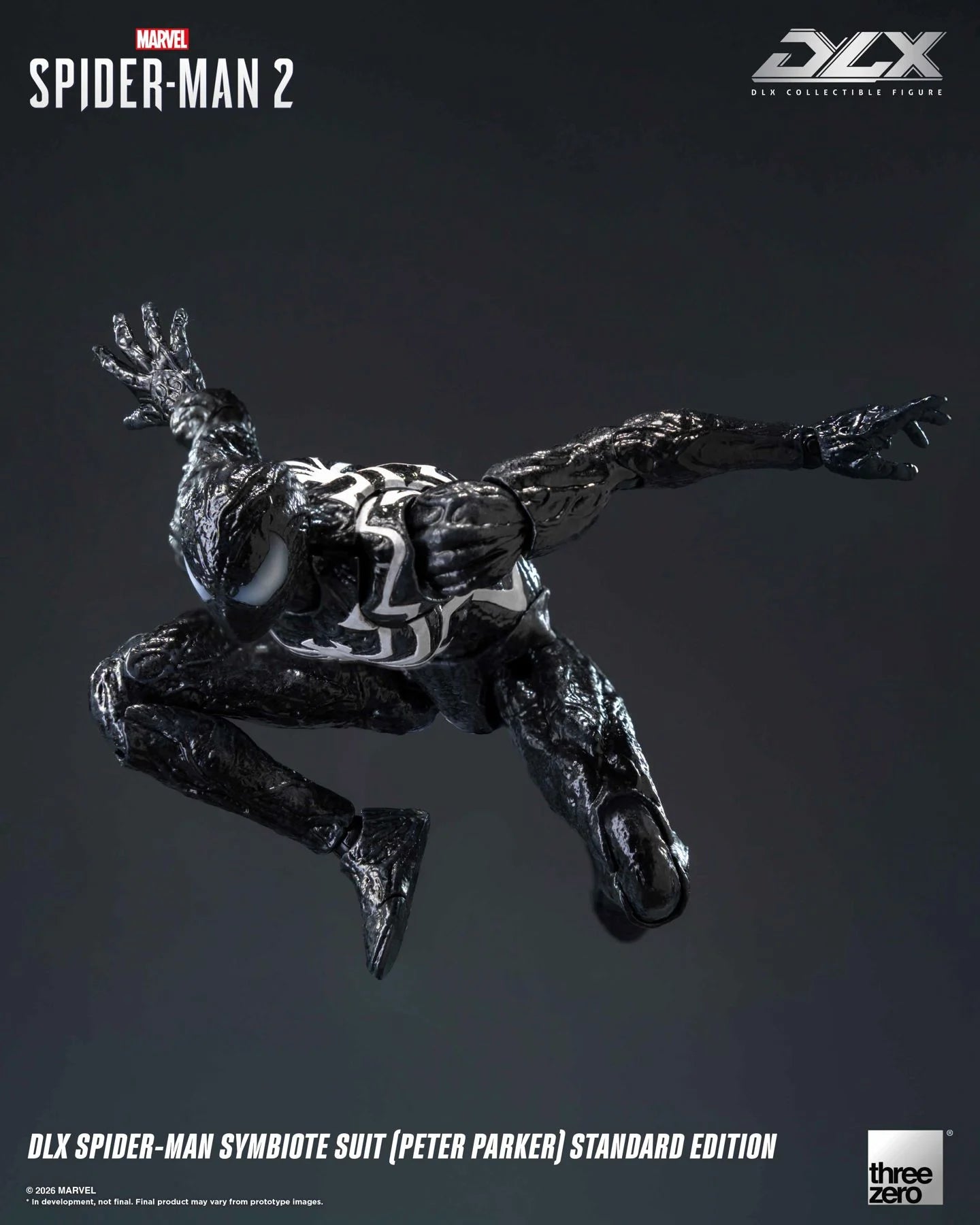 DLX Spider-Man Symbiote Suit (Peter Parker) Standard Edition "Marvel's Spider-Man 2" | Threezero