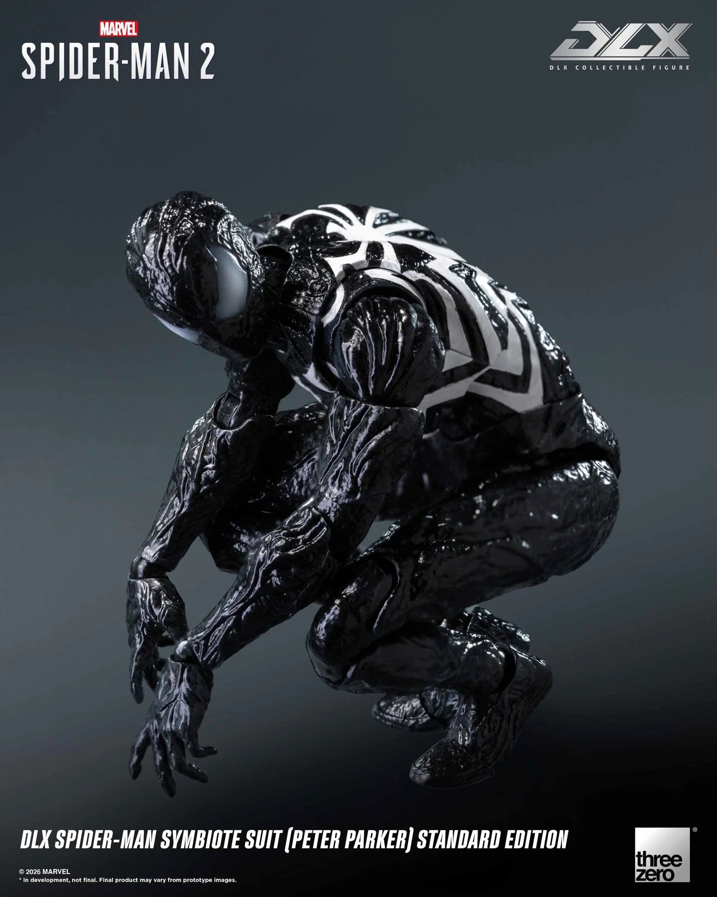 DLX Spider-Man Symbiote Suit (Peter Parker) Standard Edition "Marvel's Spider-Man 2" | Threezero