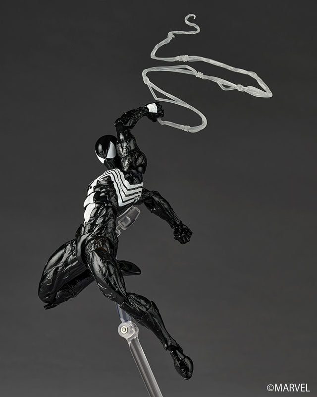 Revoltech Amazing Yamaguchi Marvel Comics NR147 Symbiote Suit Spider-Man (Black Ver.) Reissue | Kaiyodo