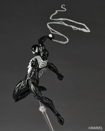 Revoltech Amazing Yamaguchi Marvel Comics NR147 Symbiote Suit Spider-Man (Black Ver.) Reissue | Kaiyodo
