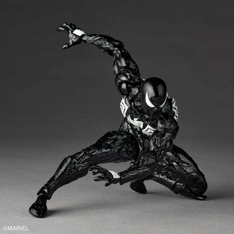 Revoltech Amazing Yamaguchi Marvel Comics NR147 Symbiote Suit Spider-Man (Black Ver.) Reissue | Kaiyodo