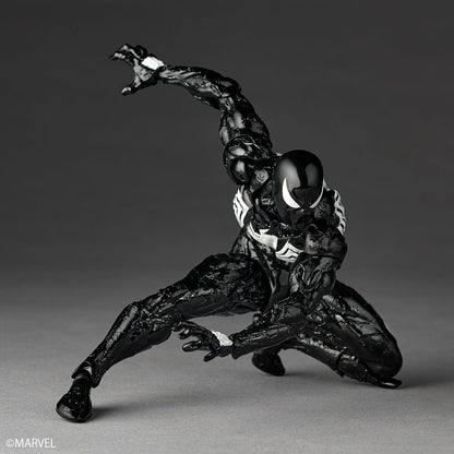 Revoltech Amazing Yamaguchi Marvel Comics NR147 Symbiote Suit Spider-Man (Black Ver.) Reissue | Kaiyodo
