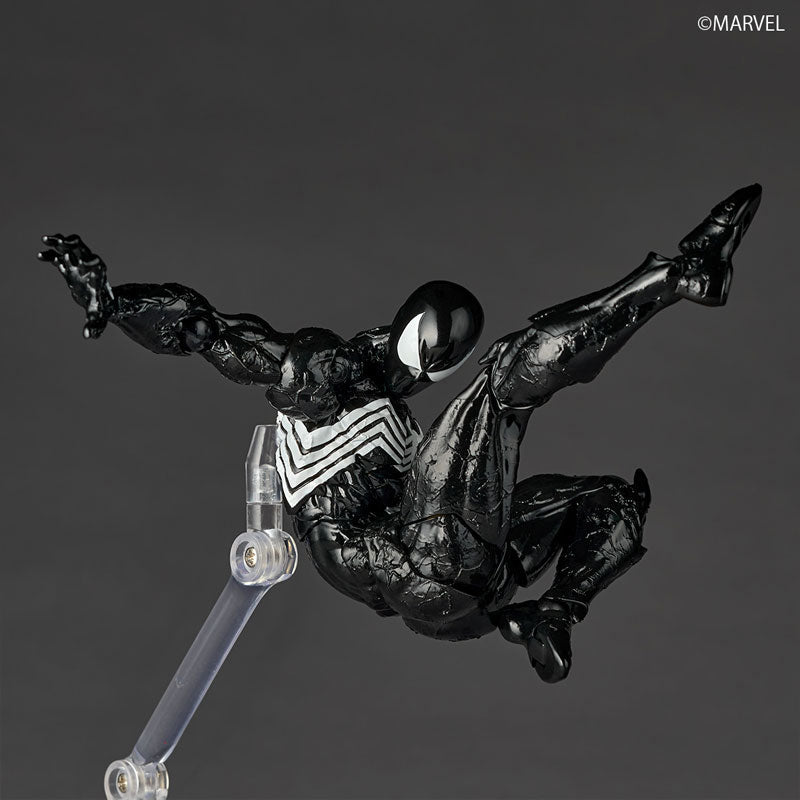Revoltech Amazing Yamaguchi Marvel Comics NR147 Symbiote Suit Spider-Man (Black Ver.) Reissue | Kaiyodo