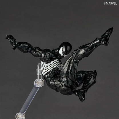 Revoltech Amazing Yamaguchi Marvel Comics NR147 Symbiote Suit Spider-Man (Black Ver.) Reissue | Kaiyodo