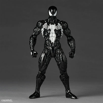Revoltech Amazing Yamaguchi Marvel Comics NR147 Symbiote Suit Spider-Man (Black Ver.) Reissue | Kaiyodo