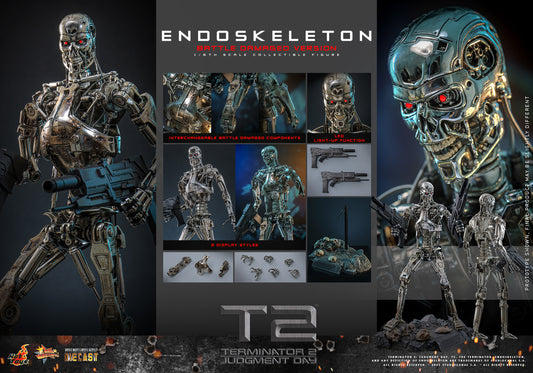 Hot Toys Endoskeleton (Battle Damaged Version) Sixth Scale Figure "Terminator 2" | Hot Toys