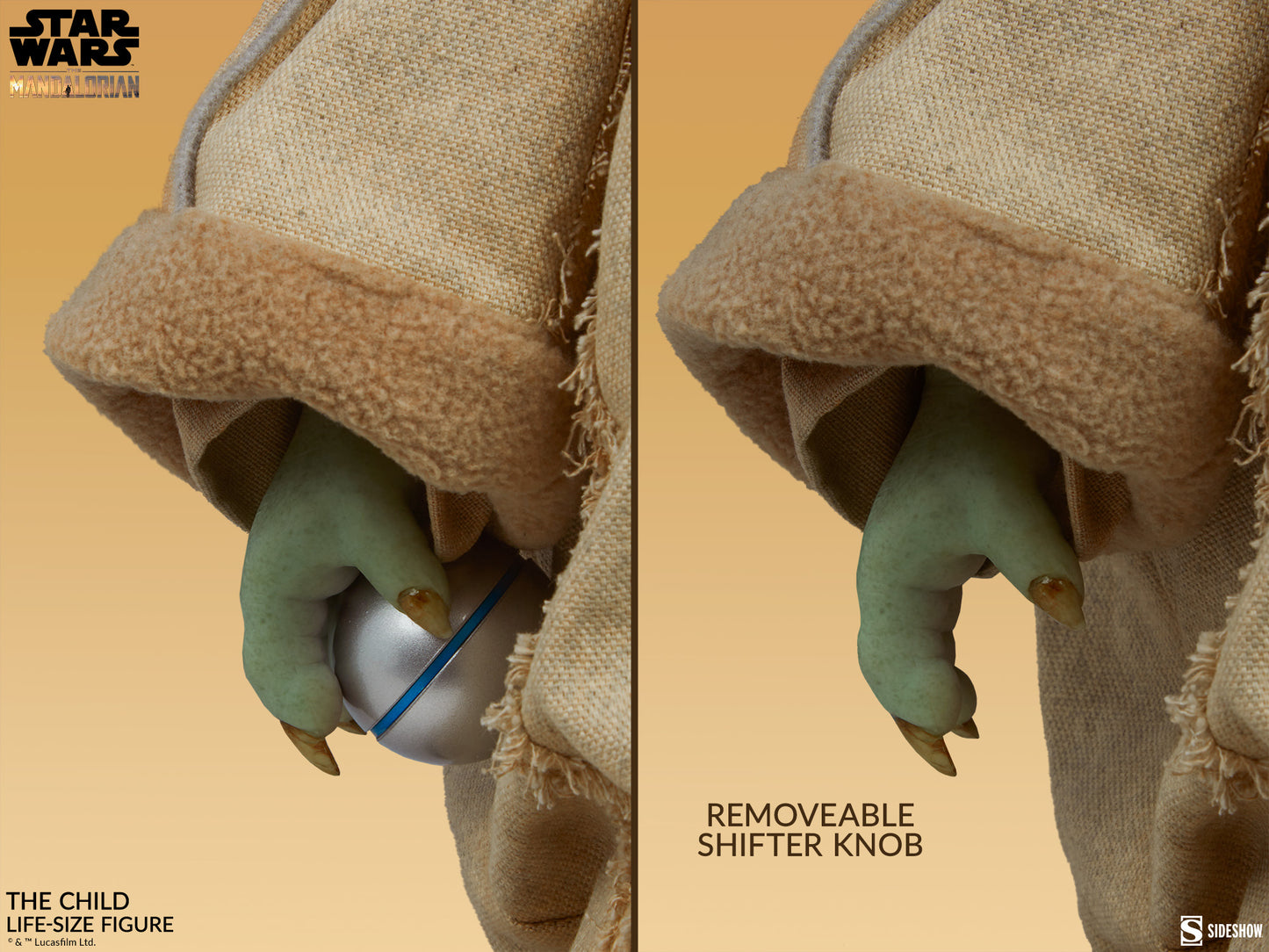 Sideshow Life-Size Figure The Child (Grogu) "Star Wars: The Mandalorian" | Sideshow Collectibles 1/1 Scale