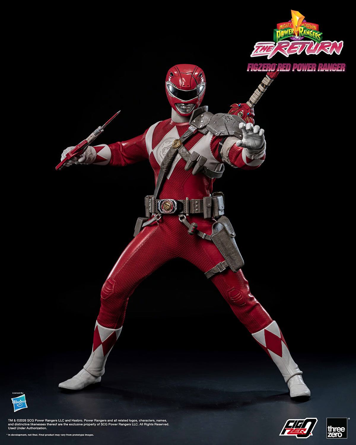 FigZero 1/6 Red Power Ranger "Mighty Morphin Power Rangers: The Return" | Threezero 1/6 Scale