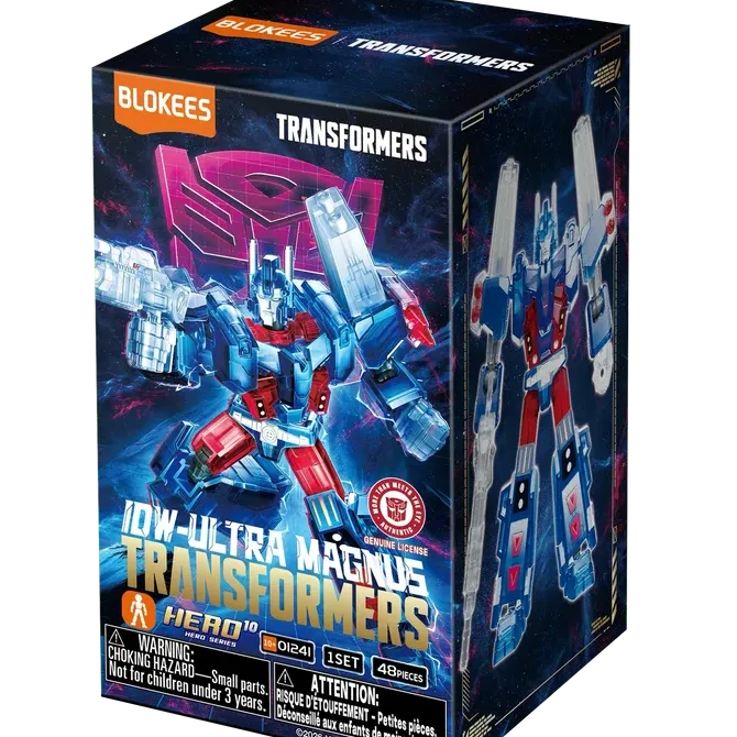 Blokees Hero Class Ultra Magnus Transparent Version Model Kit "Transformers IDW" | Blokees
