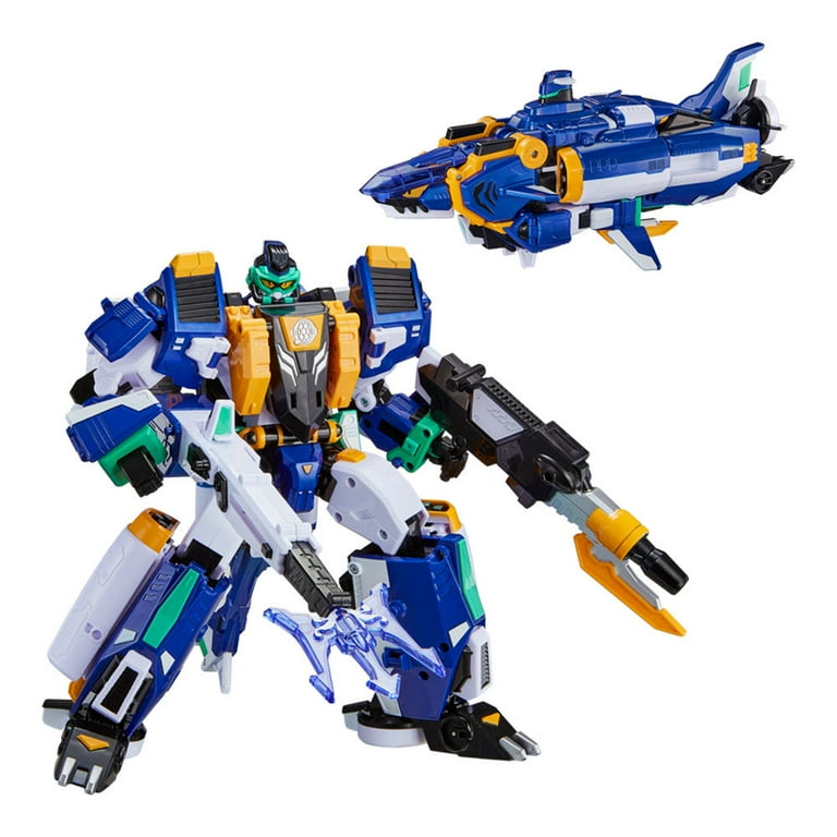 Metal Cardbot S Deep Bite robot and shark submarine modes