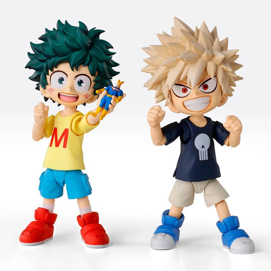 S.H.Figuarts Izuku Midoriya and Katsuki Bakugo Childhood Set - official product view 1