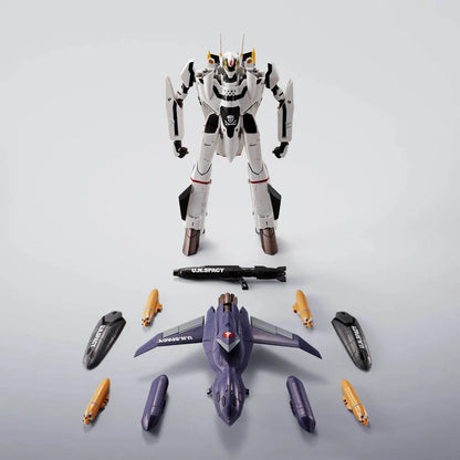 Macross HI-METAL R VF-0S Phoenix (Roy Focker Use) + QF-2200D-B Ghost | Bandai Tamashii Nations
