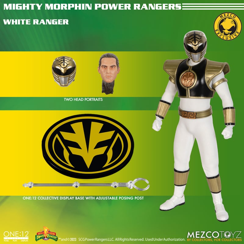 Mezco Toyz One:12 Collective Mighty Morphin' Power Rangers - White Ranger Exclusive