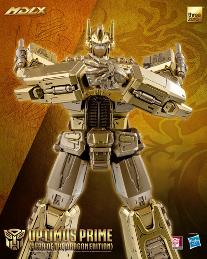 Optimus Prime Year of the Dragon Edition - Threezero MDLX Articulated Action Figure Transformers