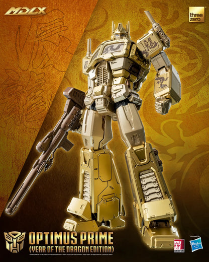 Optimus Prime Year of the Dragon Edition - Threezero MDLX Articulated Action Figure Transformers