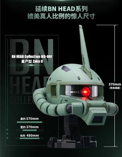 BN Head Collection Volume 5 MS-06F Zaku II "Gundam" | Bandai Namco